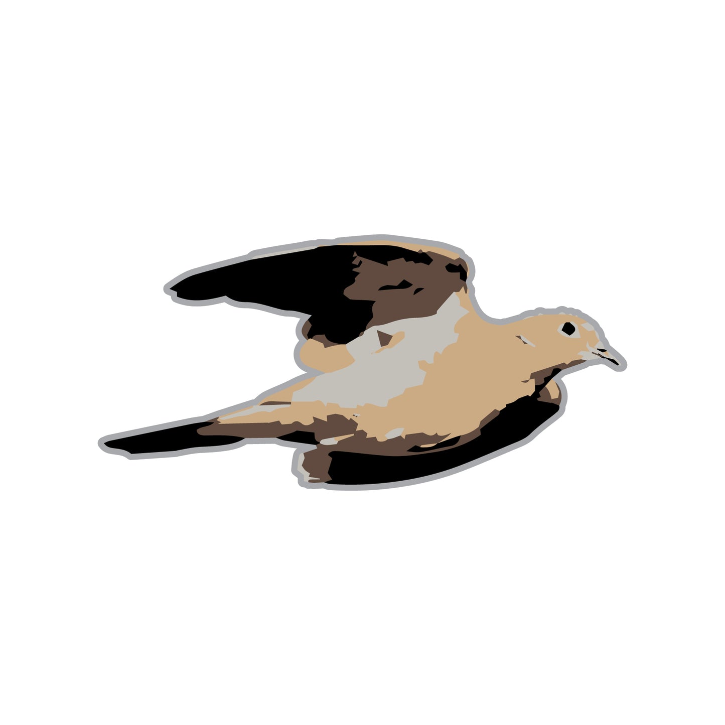DOVE THIRTY™ | DECAL | SOLO BIRD COLORED