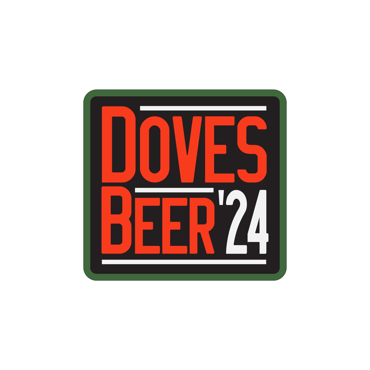 DOVE THIRTY™ | DOVES/BEER '24 | DECAL | ORANGE