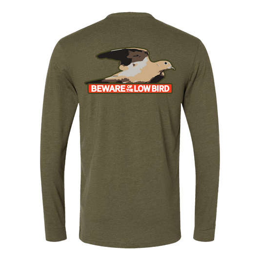 BEWARE OF THE LOW BIRD | SHIRT | OLIVE