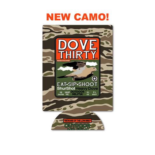 DOVE THIRTY™ KOOZIE | REGULAR CAN | SKYBUSTER CAMO