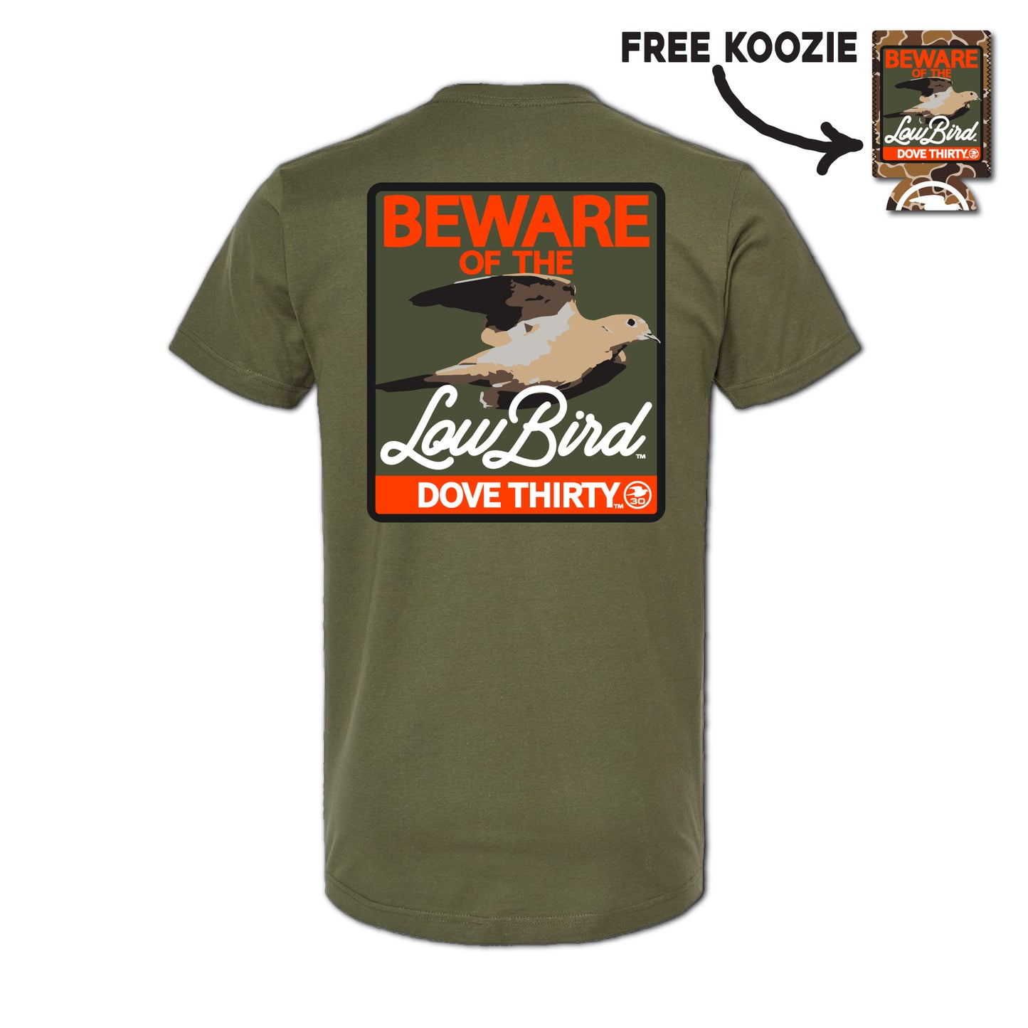 DOVE THIRTY™ | LOW BIRD SHIRT | OLIVE GREEN