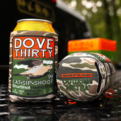 DOVE THIRTY™ KOOZIE | REGULAR CAN | SKYBUSTER CAMO